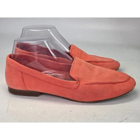 Aldo Joeya Loafers Women's Size 8 Orange Suede Slip On Pointed Toe Shoes - Picture 2 of 16